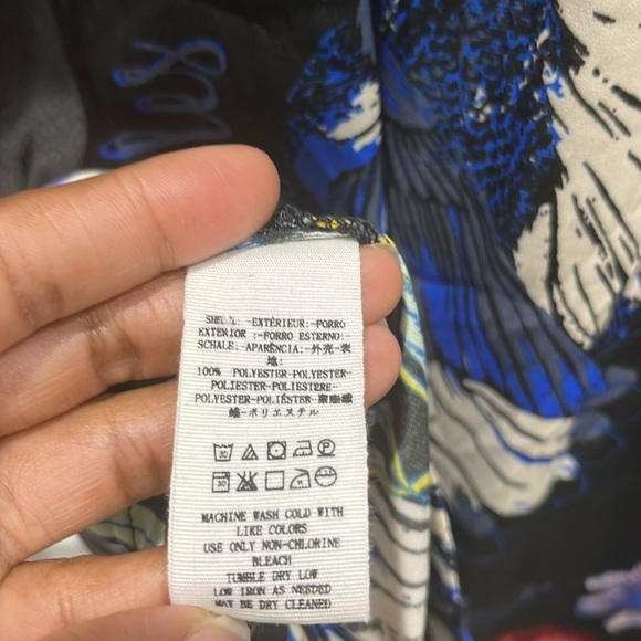 Free People Silky Nights Button Down Oversized Floral Blouse in Onyx Sz S - Picture 13 of 13